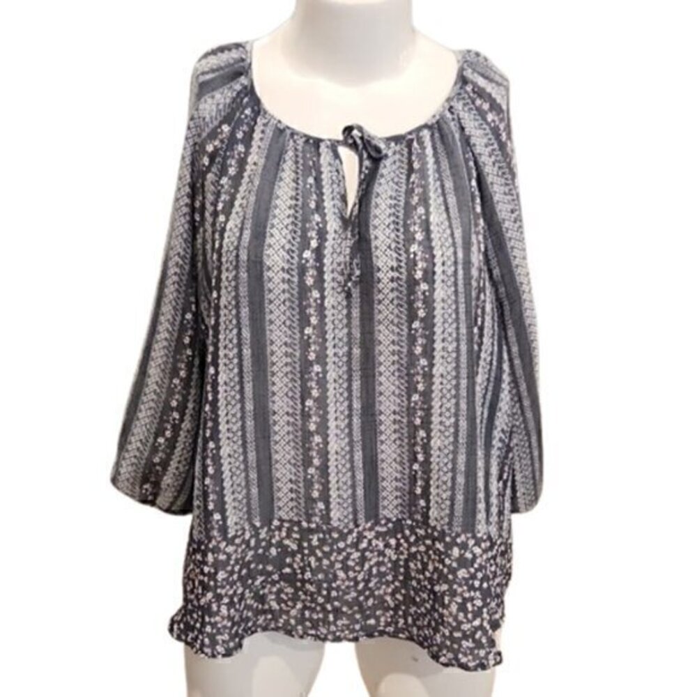 [Fred David] Floral Blouse - Size 1X